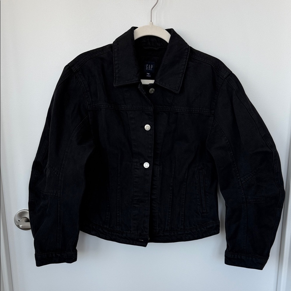 Gap Barrel-Sleeve Cropped Jacket - Size M